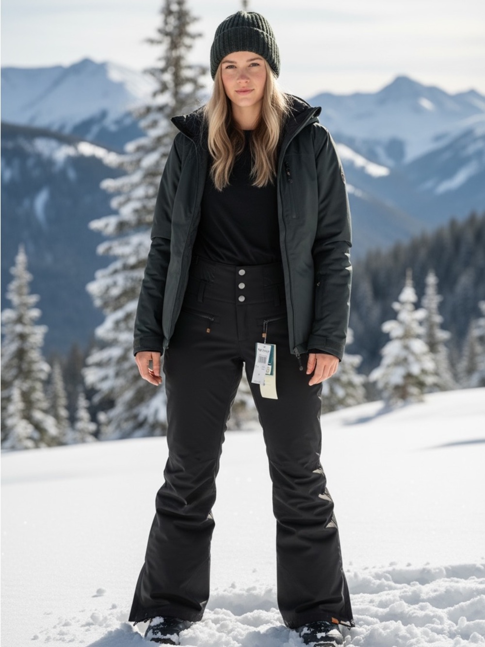 Roxy Women’s Black Snowboarding Ski Pant M